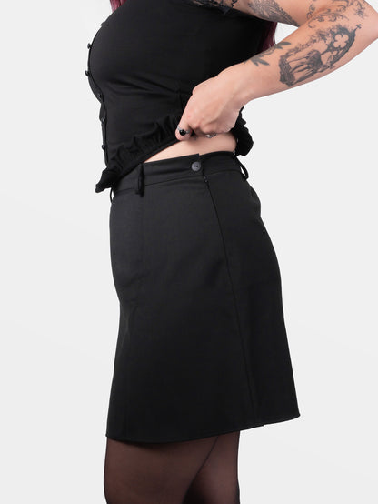 Coven Mini Slit Skirt