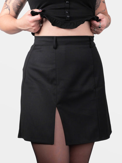 Coven Mini Slit Skirt