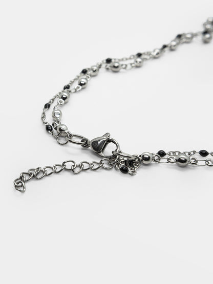 Podwójny choker z krzyżem Desolate