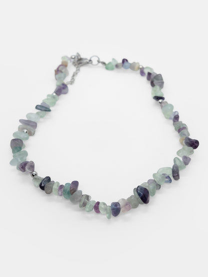 Choker z fluorytu Verbena