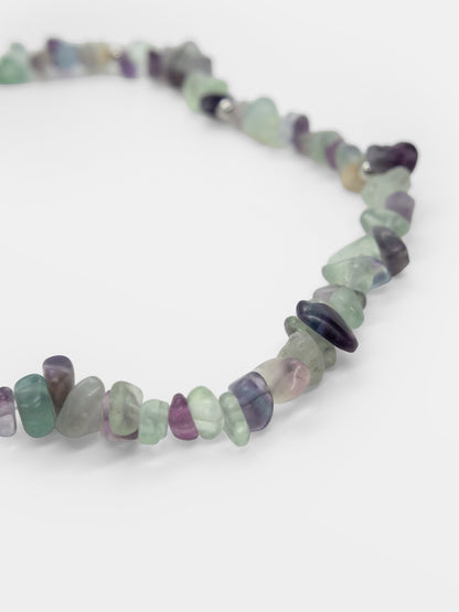 Choker z fluorytu Verbena