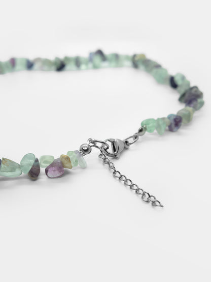 Choker z fluorytu Verbena