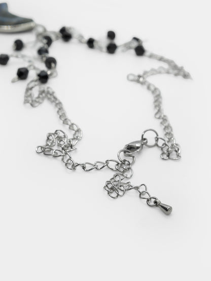 Naszyjnik z księżycem z labradorytu Empress