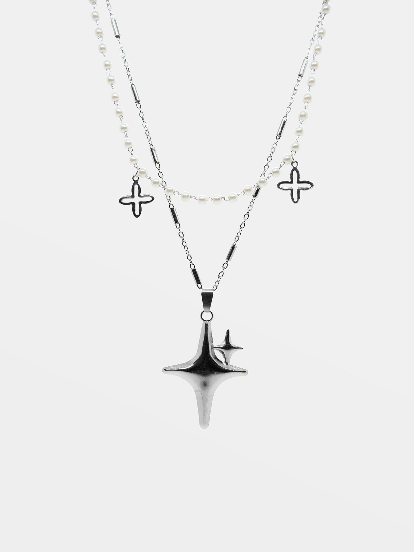 Podwójny naszyjnik z perełkami Starhaze