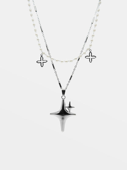 Podwójny naszyjnik z perełkami Starhaze