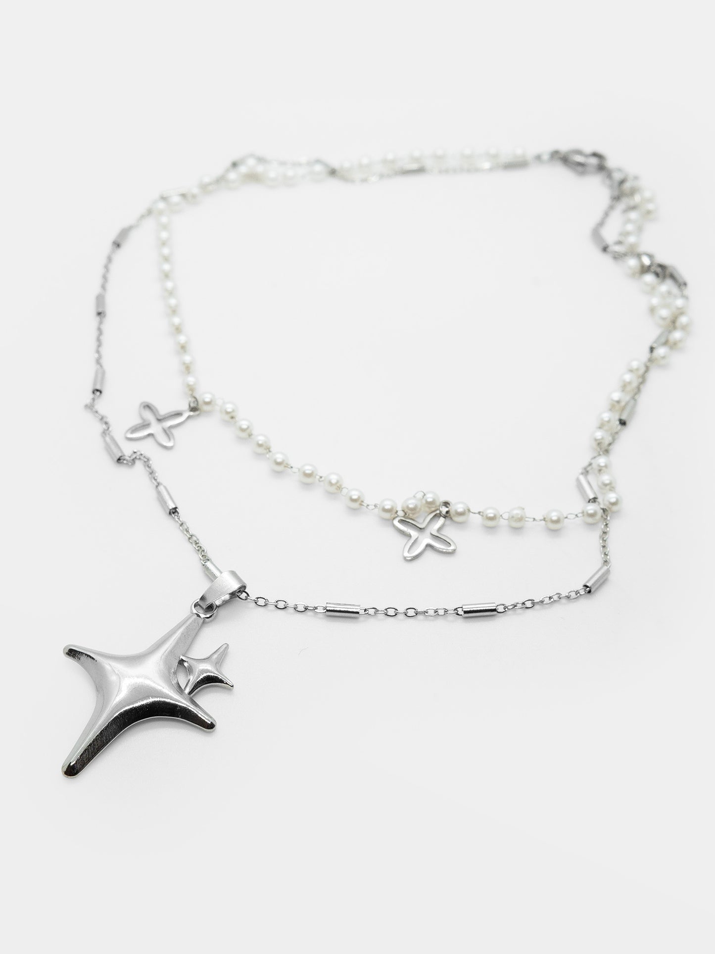 Podwójny naszyjnik z perełkami Starhaze