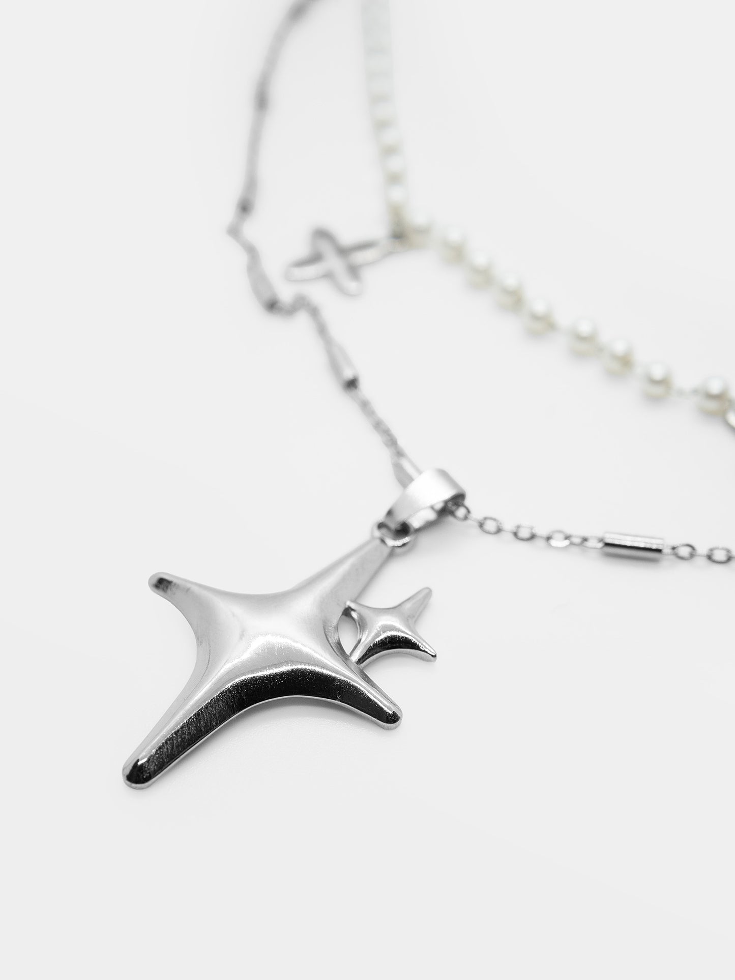 Podwójny naszyjnik z perełkami Starhaze