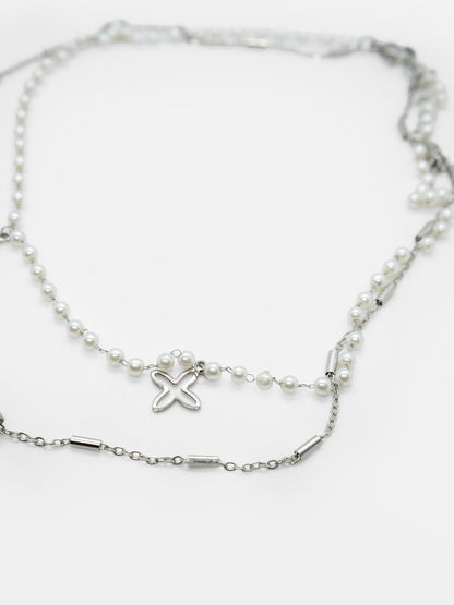 Podwójny naszyjnik z perełkami Starhaze