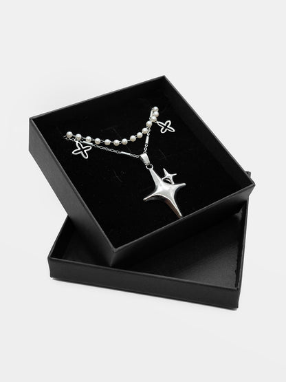 Podwójny naszyjnik z perełkami Starhaze