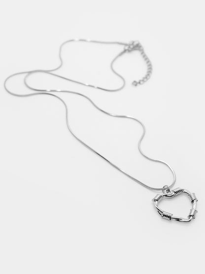 Naszyjnik z sercem z drutu Lovesick