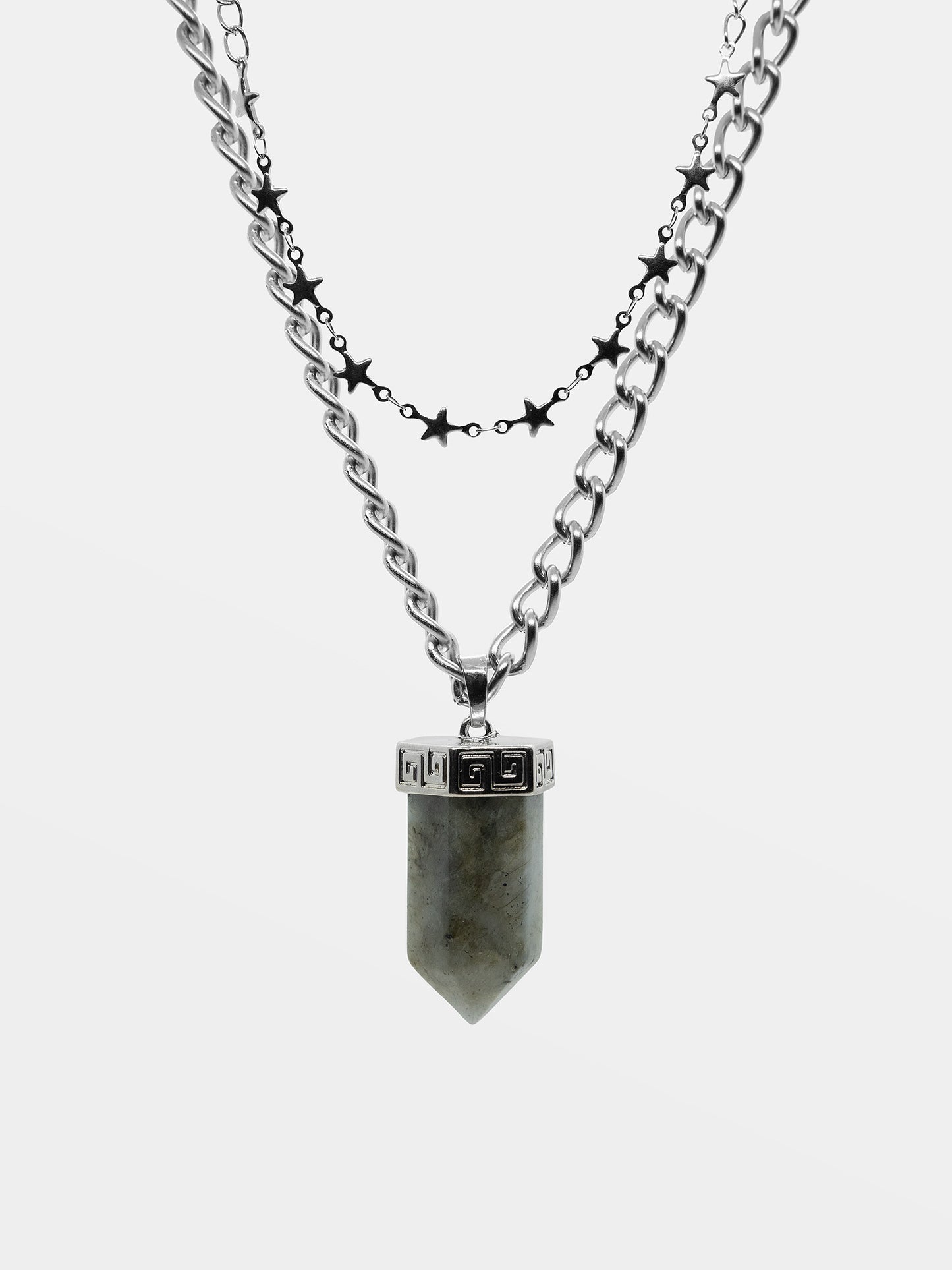 Podwójny naszyjnik z labradorytem Clarimond