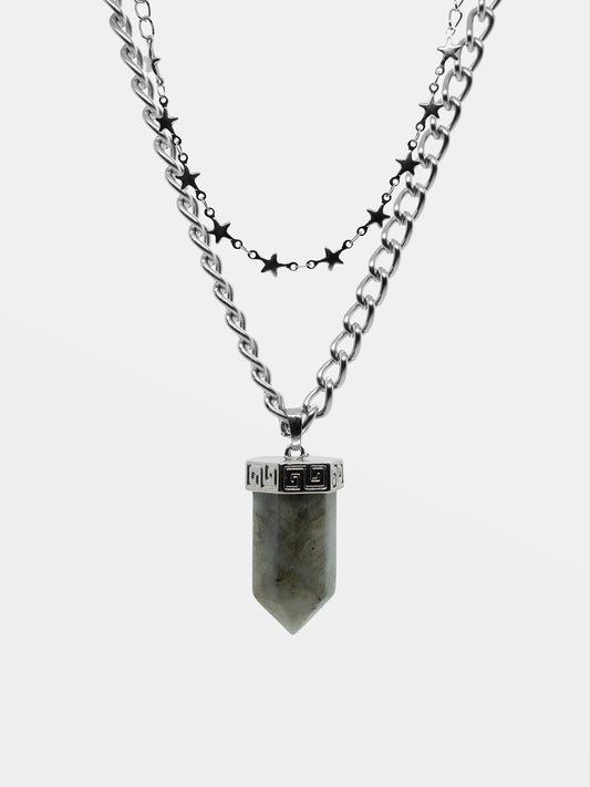 Podwójny naszyjnik z labradorytem Clarimond