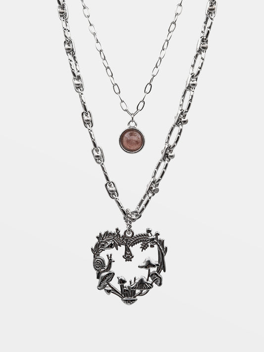 Wildwood Strawberry Quartz Double Necklace