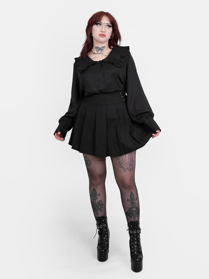 Plisowana spódnica z wiązaniem Veyra