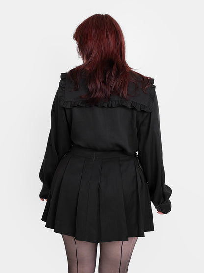 Plisowana spódnica z wiązaniem Veyra