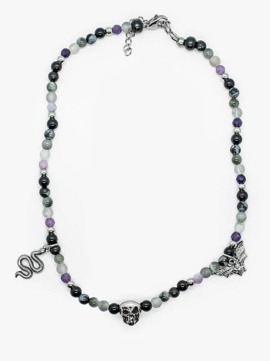 Bonebreaker Natural Stone Choker
