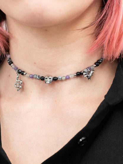 Bonebreaker Natural Stone Choker