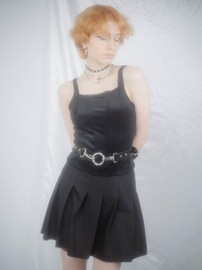 Welurowy top gorsetowy Conjure