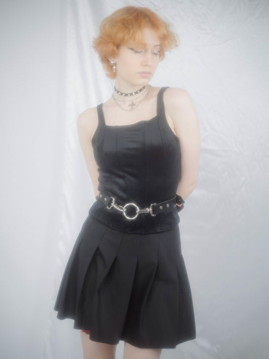 Welurowy top gorsetowy Conjure