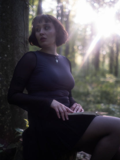 Szara bluzka z zawieszką Nova