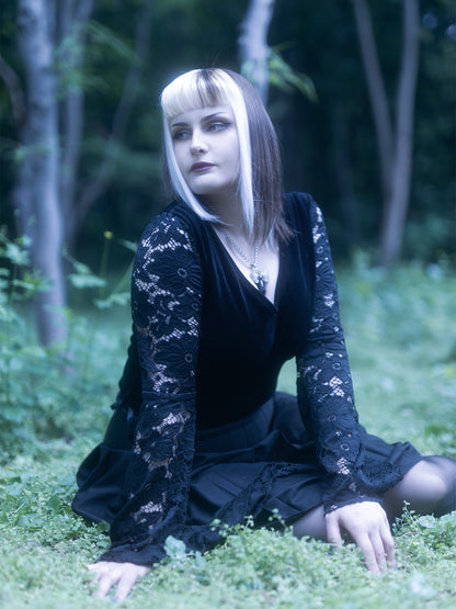 Bluzka z koronkowymi rękawami Rosalind