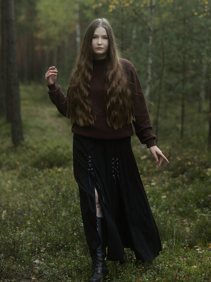 Spódnica midi z wiązaniem Lacrimosa