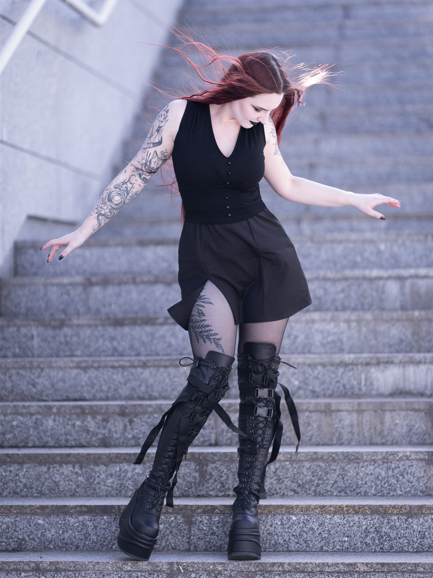 Coven Mini Slit Skirt