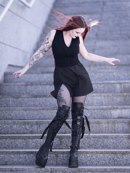 Coven Mini Slit Skirt