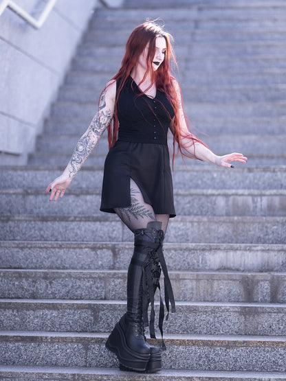 Coven Mini Slit Skirt