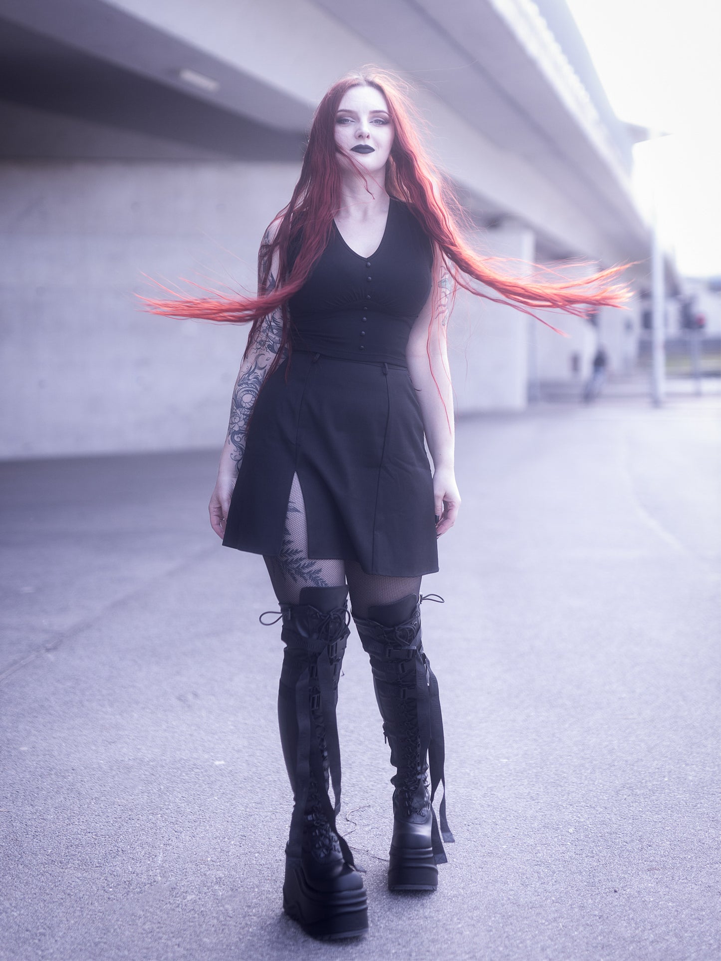 Coven Mini Slit Skirt