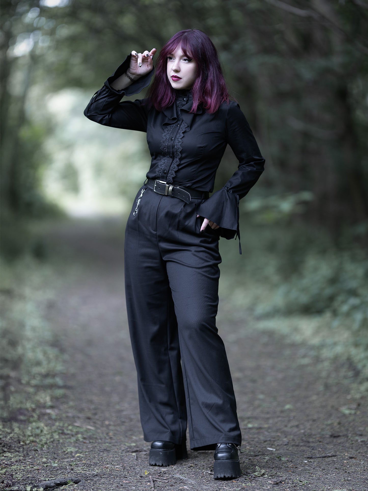 Nosferatu ruffle shirt