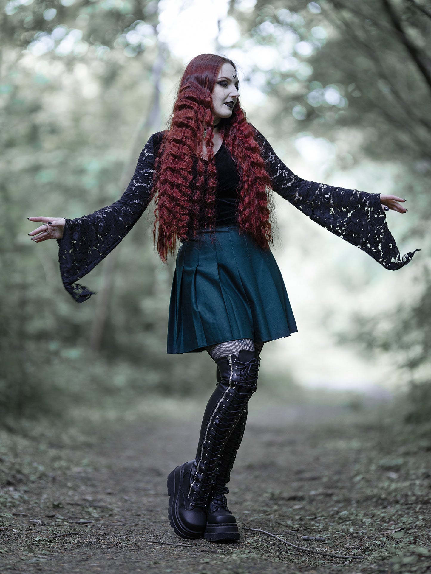 Bluzka z koronkowymi rękawami Rosalind