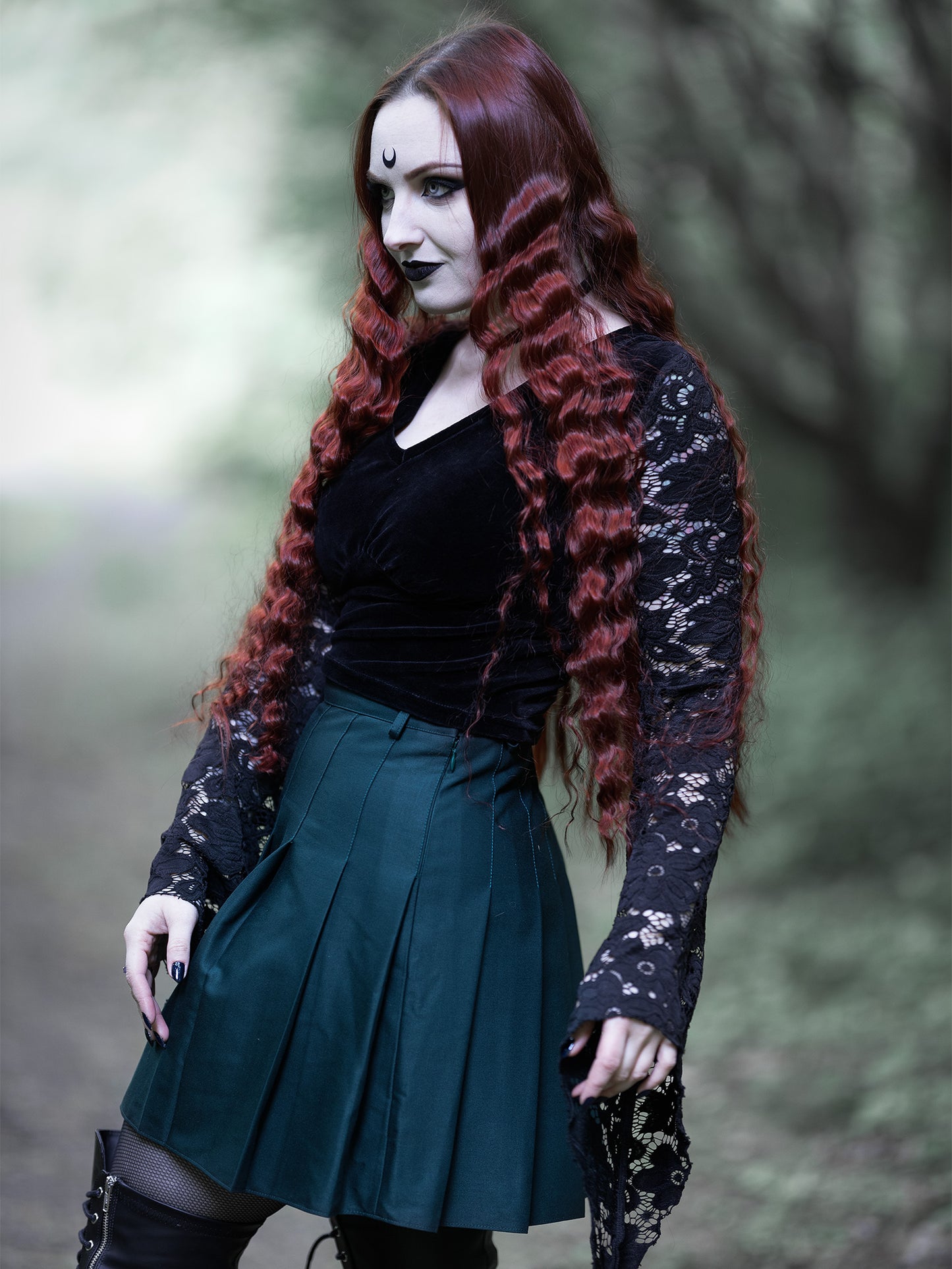 Bluzka z koronkowymi rękawami Rosalind