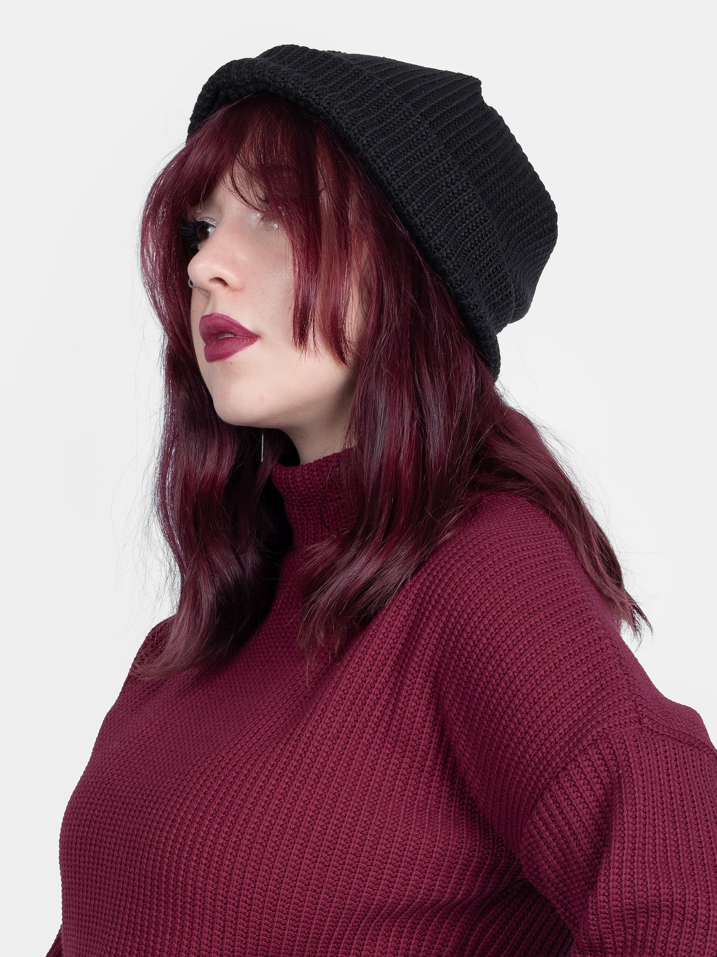 Black Knitted Beanie