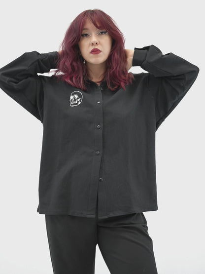Shirt with Memento embroidery
