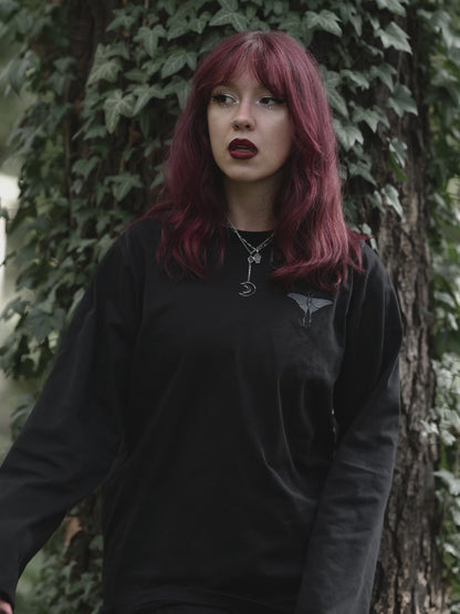 Longsleeve z haftami Flora