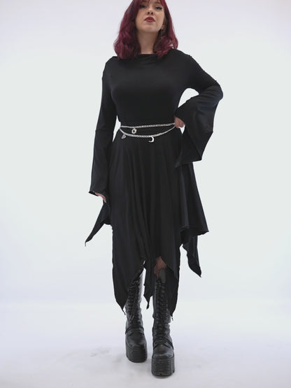 Spódnica asymetrycza midi Sceptrae