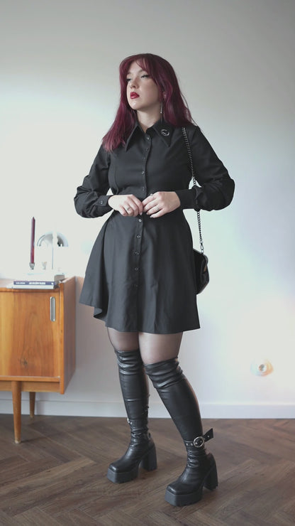 Sukienka z kołnierzem Sabrina