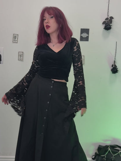 Bluzka z koronkowymi rękawami Rosalind