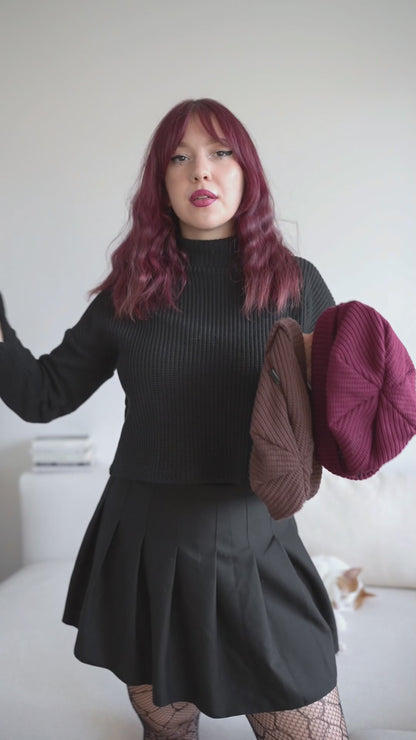 Black Knitted Beanie