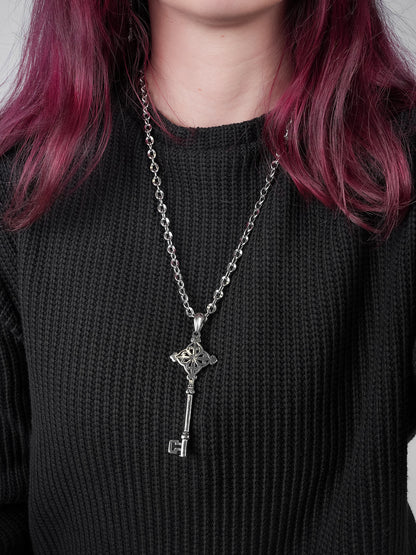 Długi naszyjnik z kluczem Mistery