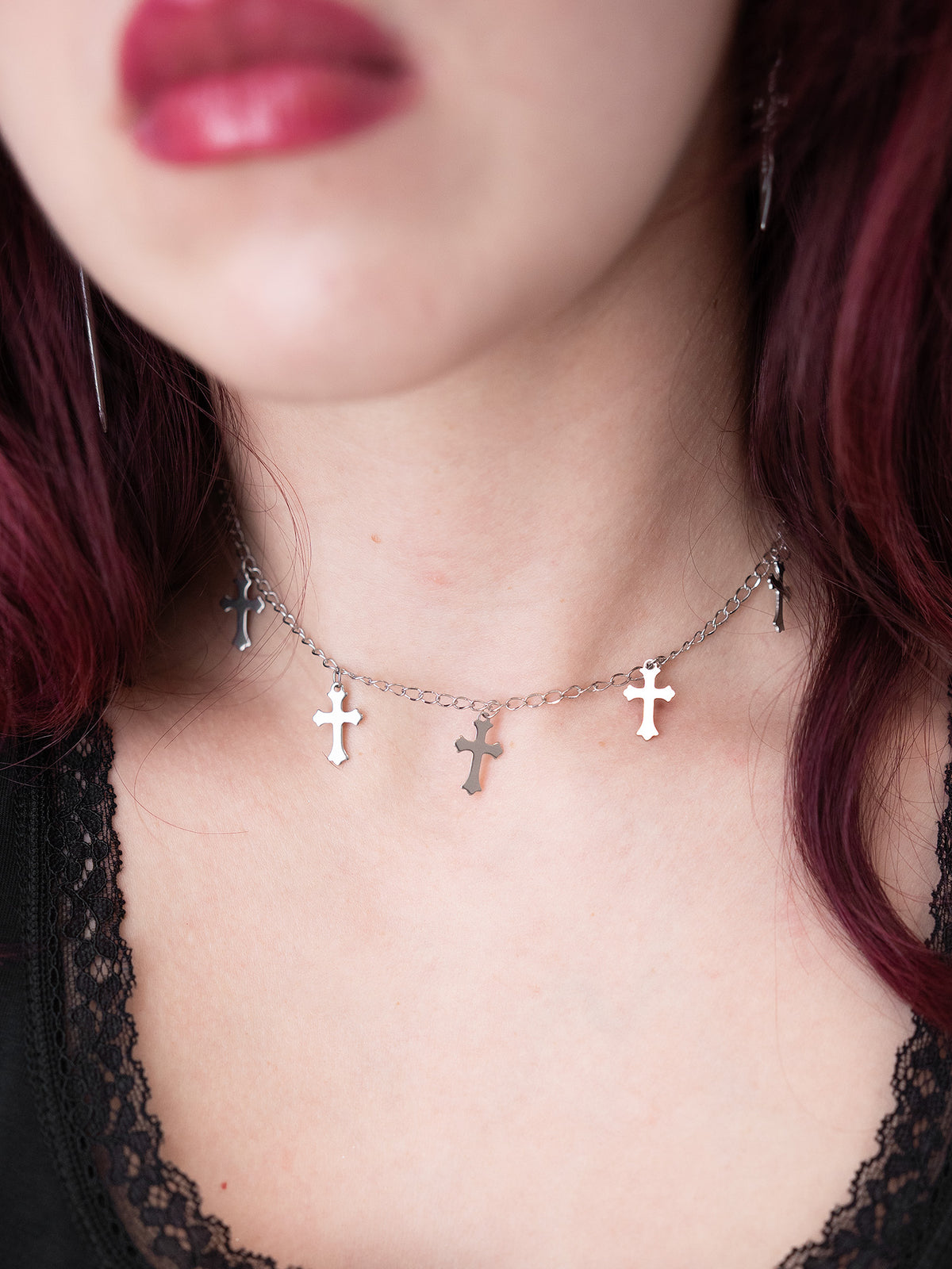 Choker z krzyżami Deadvault