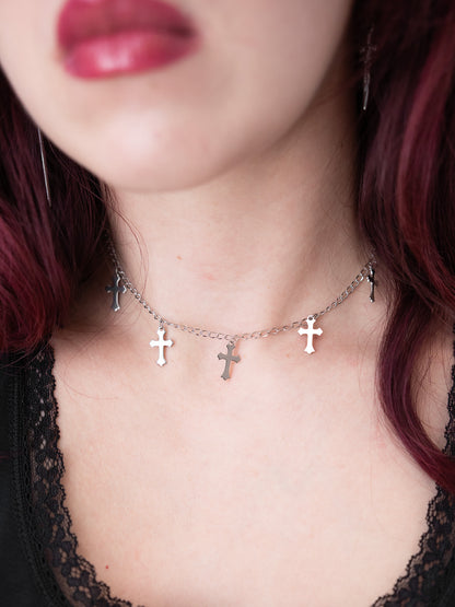 Choker z krzyżami Deadvault