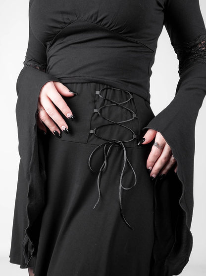 Asymetryczna spódnica z wiązaniem Lilith