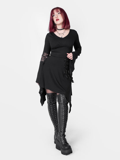 Asymetryczna spódnica z wiązaniem Lilith