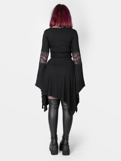 Asymetryczna spódnica z wiązaniem Lilith
