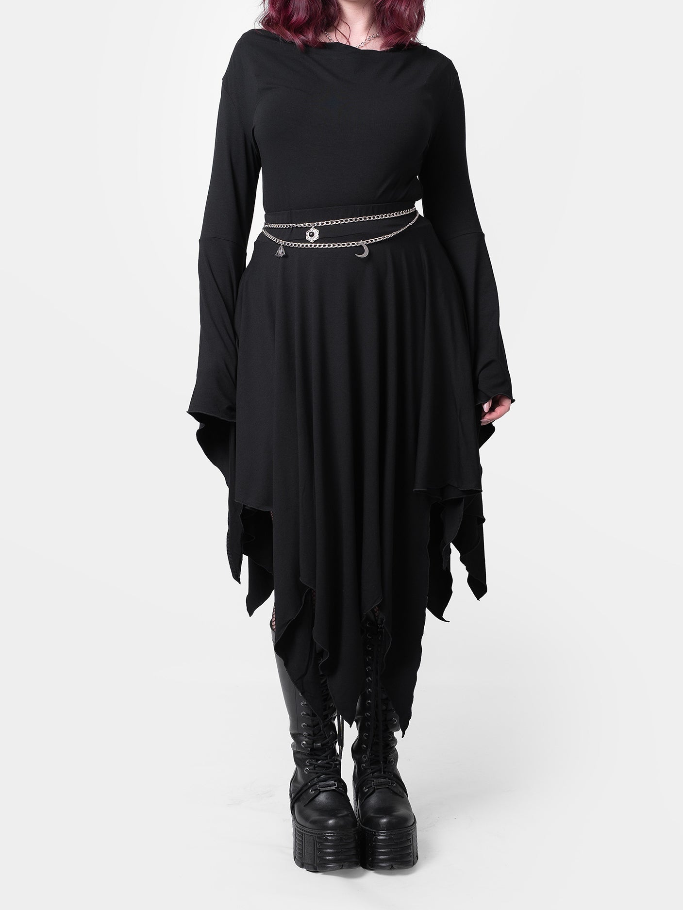 Spódnica asymetrycza midi Sceptrae