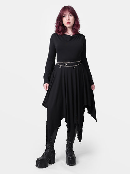 Spódnica asymetrycza midi Sceptrae