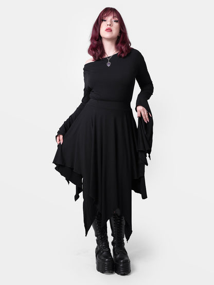 Spódnica asymetrycza midi Sceptrae