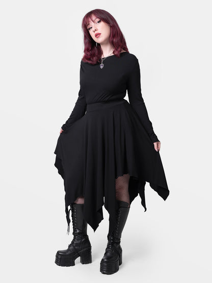 Spódnica asymetrycza midi Sceptrae